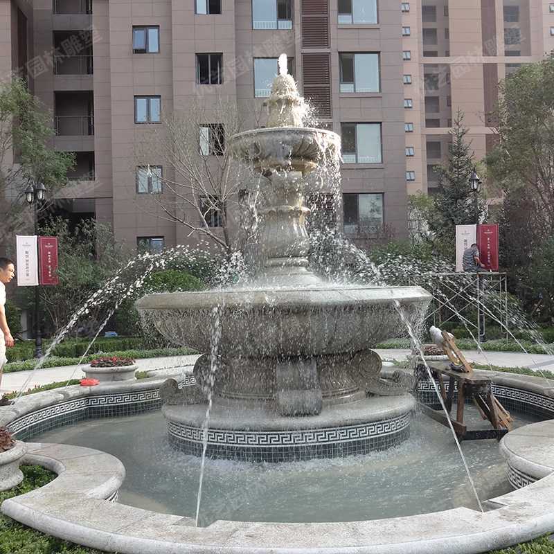 石雕噴泉，花崗巖噴泉，景觀噴泉