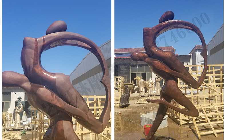 銅舞蹈人物雕塑，銅跳舞人，跳舞人物雕塑