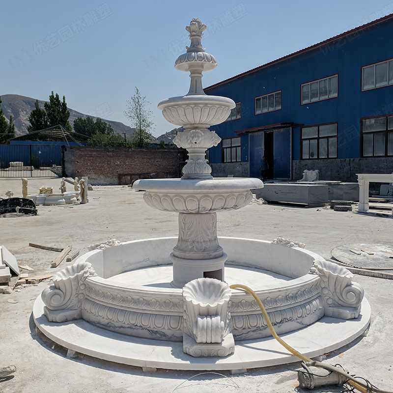大理石噴泉，漢白玉噴泉