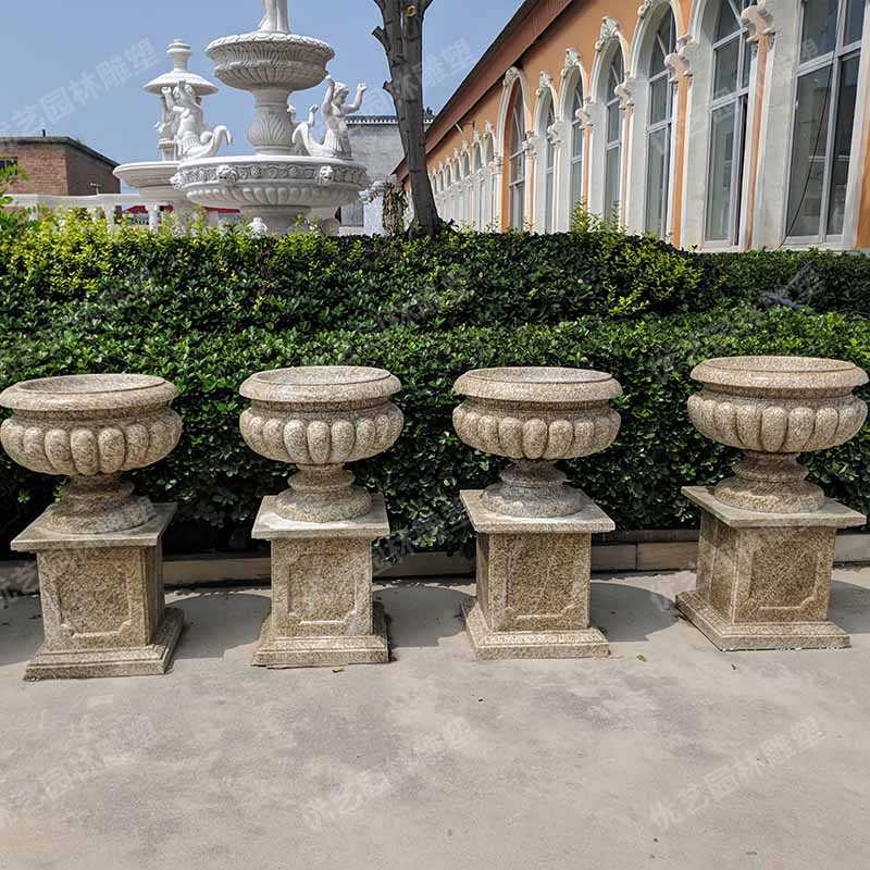 石材花盆，花崗巖花盆